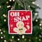 6.25" Gingerbread Man "OH SNAP" Square Christmas Ornament